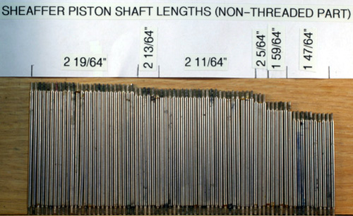 SHEAFFER PLUNGER/PISTON SHAFTS